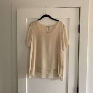 Gold hawk silk tee